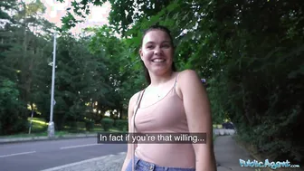 Outside Agent Kiara Flow getting her soak fanny nailed into an public sex tape