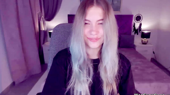 Blonde amateur Ukrainian teen SimaDark on webcam