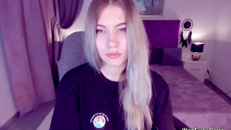 Blonde amateur Ukrainian teen SimaDark on webcam
