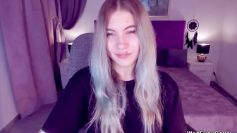Blonde amateur Ukrainian teen SimaDark on webcam