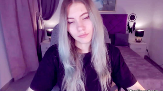 Blonde amateur Ukrainian teen SimaDark on webcam