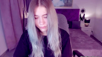 Blonde amateur Ukrainian teen SimaDark on webcam