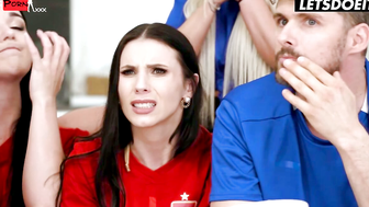 Sports Fans Group Sex with Czech & Romanian Pornstars