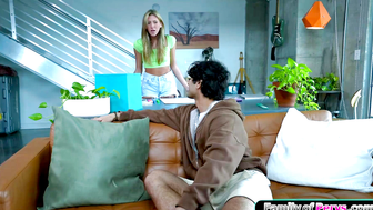 You come over here and get your dick out