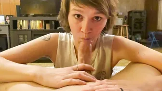 Best Sloppy Crazy Talking Oral Sex ever point of view Cum Slurping