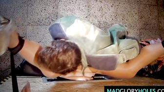 Big Tits MILF GangBanged and Eating Cum 2