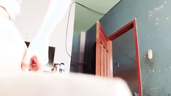 Food delivery motorized enters penis to cheating fiance addicted to dick