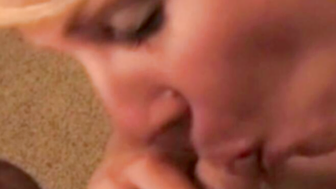 A Nice Blow Job For The Porn Nerd's Little Dick So Nice!