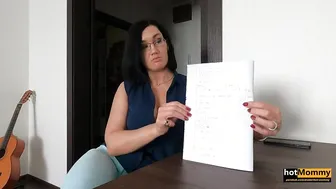 Real mom Step Aunt Teaches not only Math