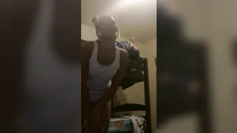 Candid ass young ebony chick inside underwear