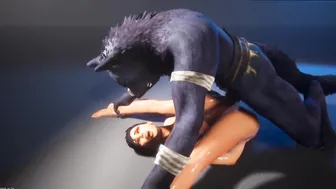 beauty cunt with mouth Getting Fuck by the Gigantic Bad Wolf