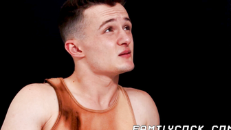 Making my muscular stepdaddy Lawson James happy by offering my ass to him