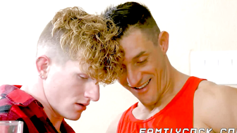 Hot stepuncle Jax Thirio made his stepnephews happy by feeding them his cock
