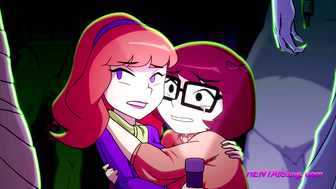 Mystery Detectives Velma & Daphne Encounter MONSTROUS Cocks ▪ EXCLUSIVE 4K Group Sex