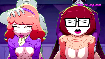 Mystery Detectives Velma & Daphne Encounter MONSTROUS Cocks ▪ EXCLUSIVE 4K Group Sex