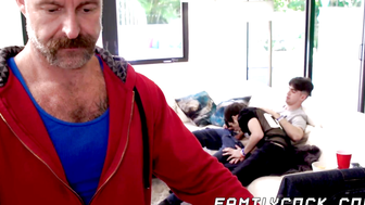 My dad enjoys watching me as I destroy my friend Dakota Lovells ass