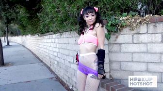 Kinky Brunette Rope Baby Gets Her Pussy Stuffed Full Of Rough Cock!