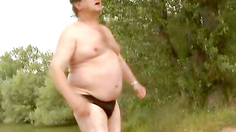 Walking in the woods has never been so much fun for Celine and her boyfriend