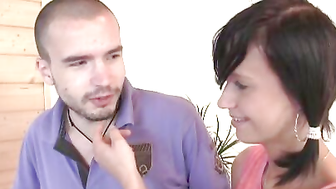 After a little coaxing Natalia agrees to fuck the older man and get a little experience