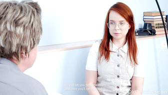 Sexy hottie begs her kinky teacher for help