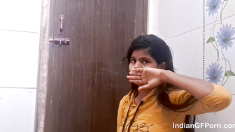 Natural Tits Indian 18 Year Old Teen Fucked In Bathroom