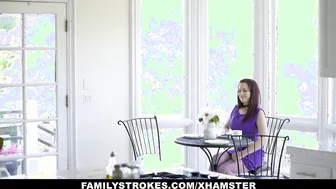 Stepson Tricks StepMom And Stepsister With Easter Costume