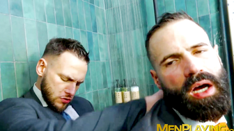 Wet and rough anal fucking suited Dani Robles and Hairy Wolf