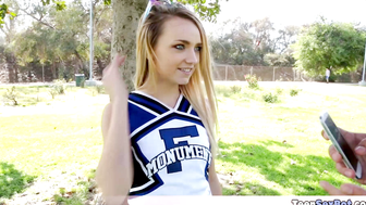 Extra Small porn video – Skinny cheerleader stepsis Carmen fucked