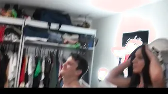 Petite Bombshell college chicks scene a 3some inside their dorm