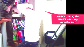 Employee porn video – JoAnne Gagen Gaggin' at Work