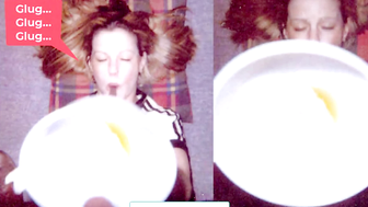 JoAnne Gagen Drinking Piss from Total Strangers in a Public Mall