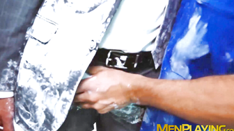 Ceo Dani Robles banged his worker Oskar Ivan after getting painted