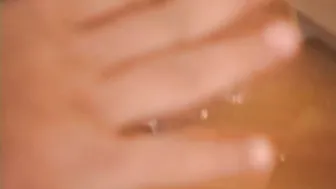 Ebony haired turned on chick getting a full mouth of penis