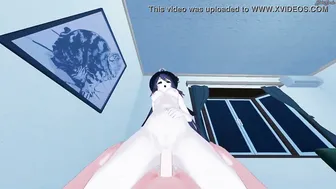 pov fucking Hu Tao cowgirl and then cumming into her - Genshin