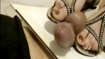 my mistress bruises my cock with her feet