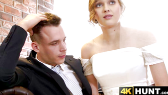Sexy bride Stacy Cruz receives pussy drilling from another dude in front of her husba