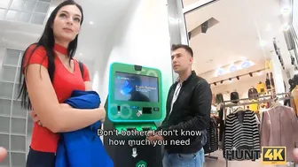 HUNT4K Cuck exchanges girlfriends soak snatch for lovers of bitcoins