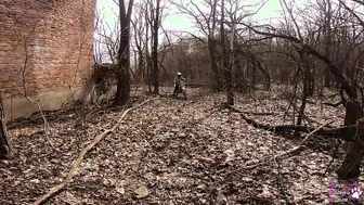 Banged a Motorbike Hoe near an Abandoned Building