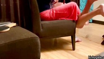 Neighbor Marianne enjoys spanking me