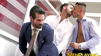 Hot Dani Robles sucked cock while getting banged in the ass by sexy Klein Kerr