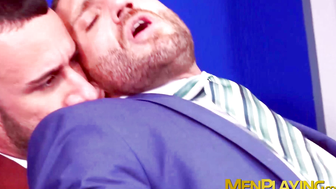 Horny Emir Boscatto bent over for deep anal fucking by his boss Gustavo Cruz