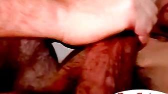 Black dude drops by to get some throat and feed me his cum
