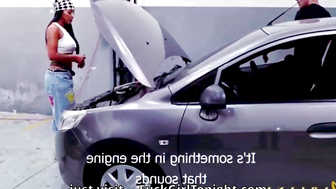 The mechanic Mariana Martix fixes Duncan Saints car and charges him with sex 104