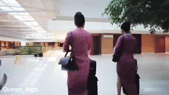 Pramugari cantik main di kamar hotel  Super Stewardess