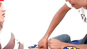 Skinny teen gets his petite ass licked in intense sixtynine
