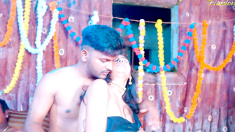 Desi Bahu and Beta Gangbang sex with Sasur