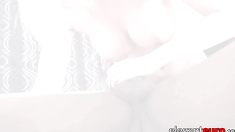 Busty babe loves to ride big dick and swallow warm cum