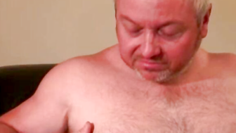 Horny chubby senor moans during passionate and hot anal play
