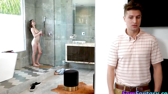 Stepfantasy porn video – Showering with bigbooty stepsis