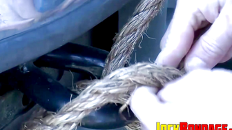Muscled bound Tober Brandt shares his painful tormenting experience outdoors